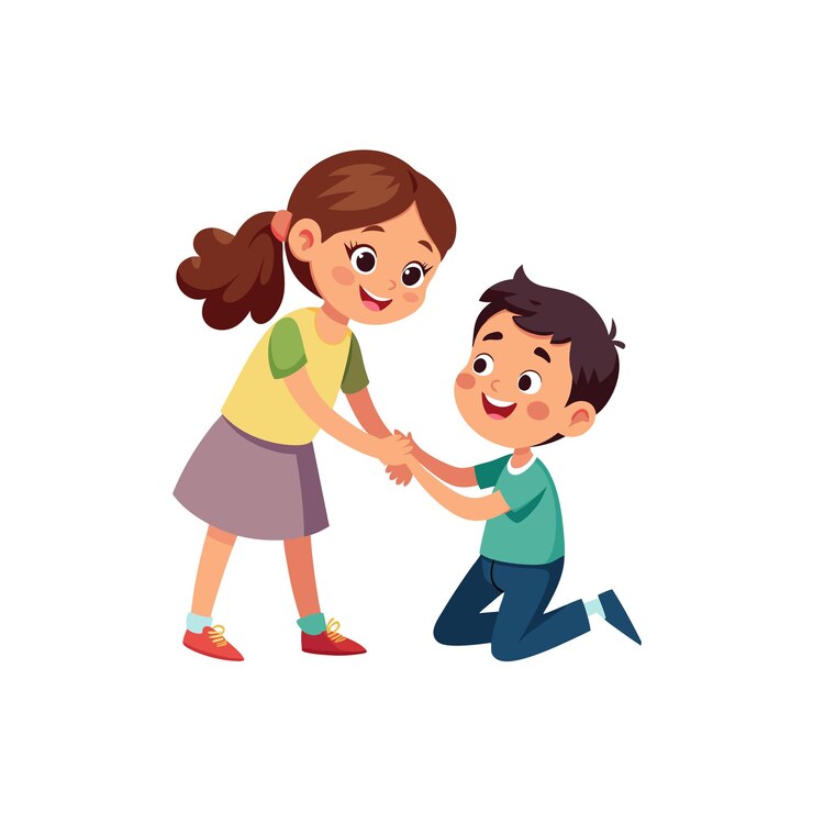 Vector el concepto de ilustración vectorial de los momentos de los niños
