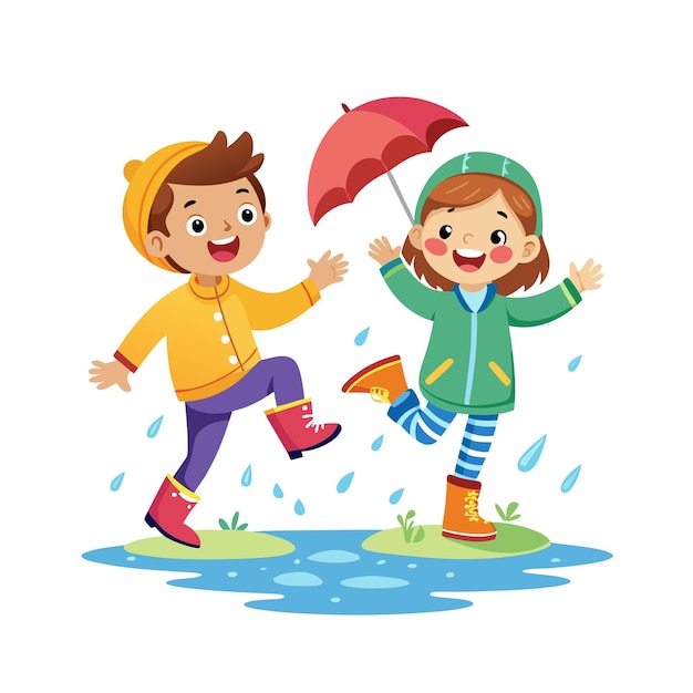 El concepto de ilustración vectorial de los momentos de los niños