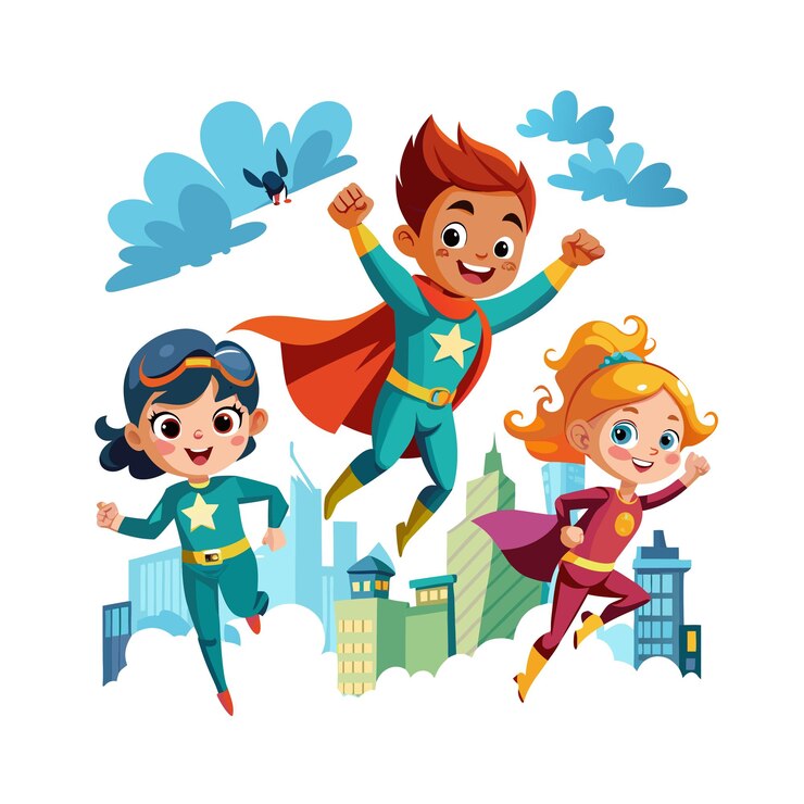 Vector el concepto de ilustración vectorial de los momentos de los niños