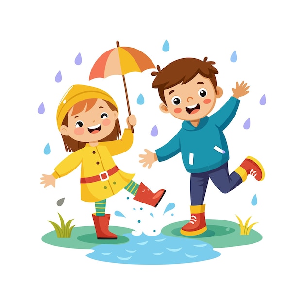 El concepto de ilustración vectorial de los momentos de los niños