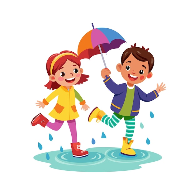 El concepto de ilustración vectorial de los momentos de los niños