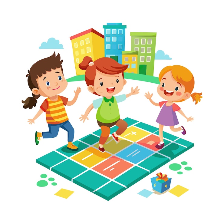 Vector el concepto de ilustración vectorial de los momentos de los niños