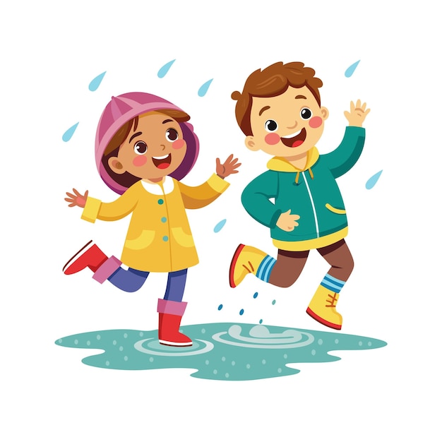 El concepto de ilustración vectorial de los momentos de los niños