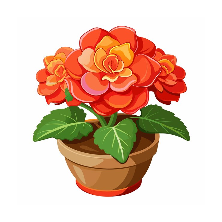 Concepto de ilustración vectorial de plantas de interior en floreros hermosos