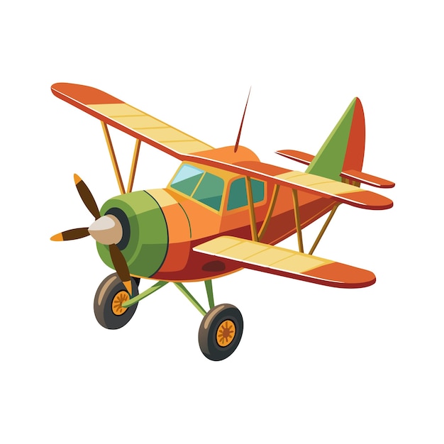 Concepto de ilustración vectorial realista del avión