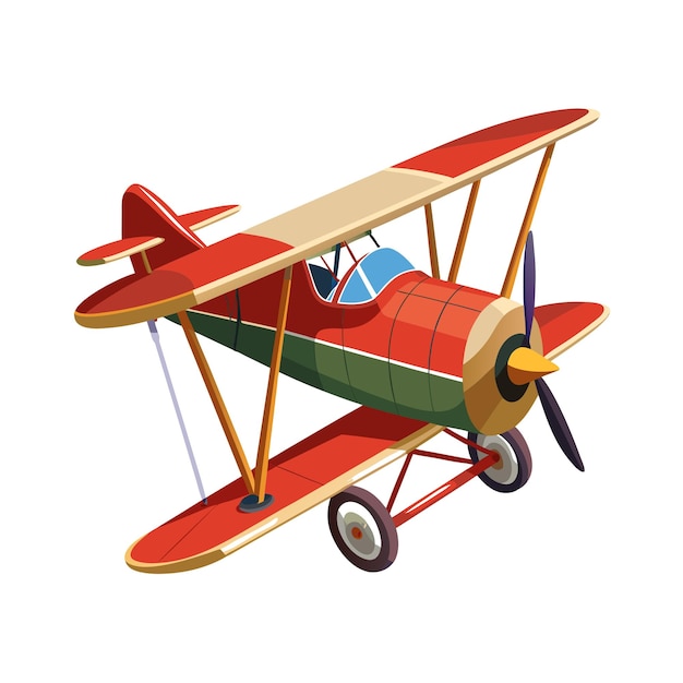 Concepto de ilustración vectorial realista del avión