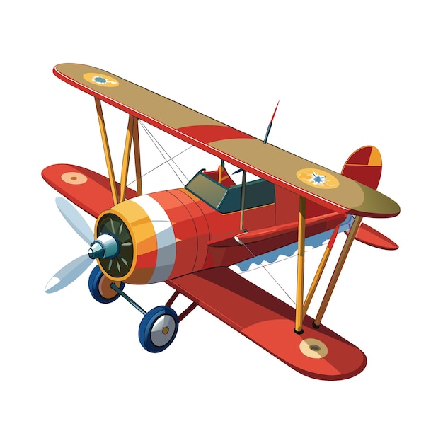 Concepto de ilustración vectorial realista del avión