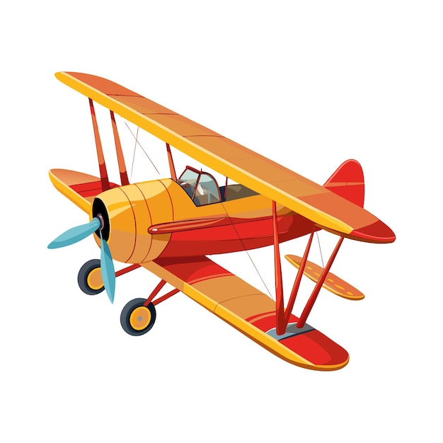 Concepto de ilustración vectorial realista del avión