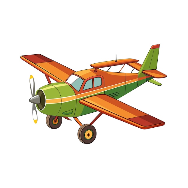 Concepto de ilustración vectorial realista del avión
