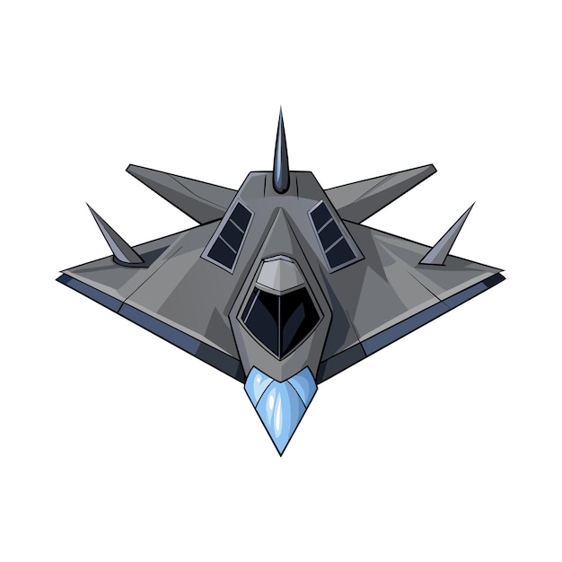 Concepto de ilustración vectorial realista del avión