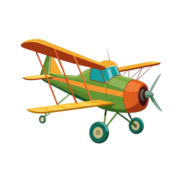 Concepto de ilustración vectorial realista del avión