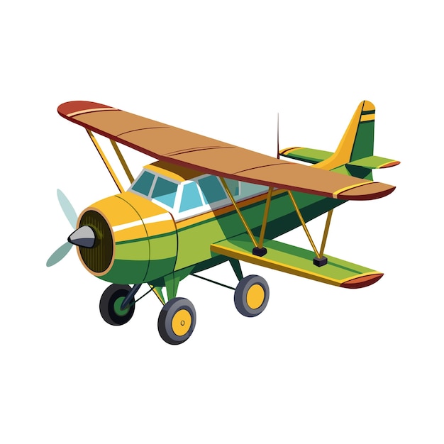 Concepto de ilustración vectorial realista del avión