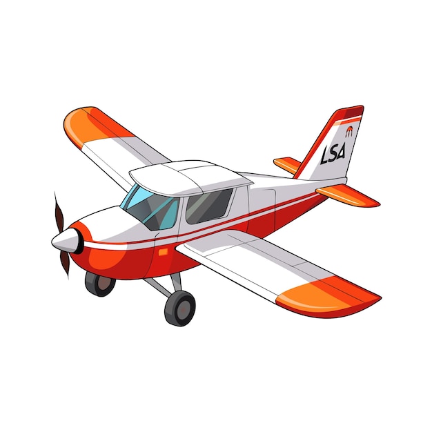 Concepto de ilustración vectorial realista del avión