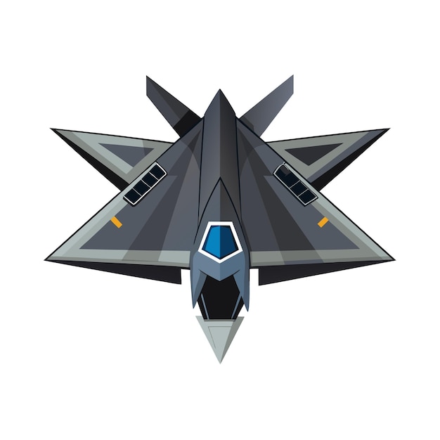 Concepto de ilustración vectorial realista del avión