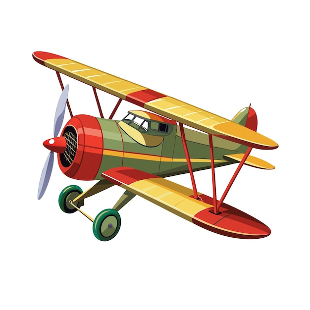 Concepto de ilustración vectorial realista del avión