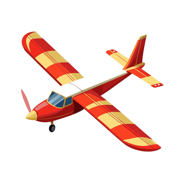 Concepto de ilustración vectorial realista del avión