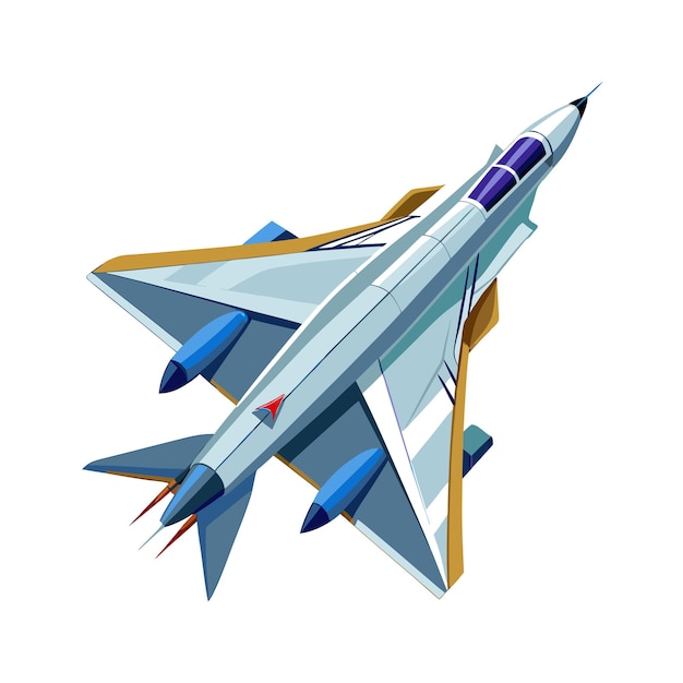 Concepto de ilustración vectorial realista del avión