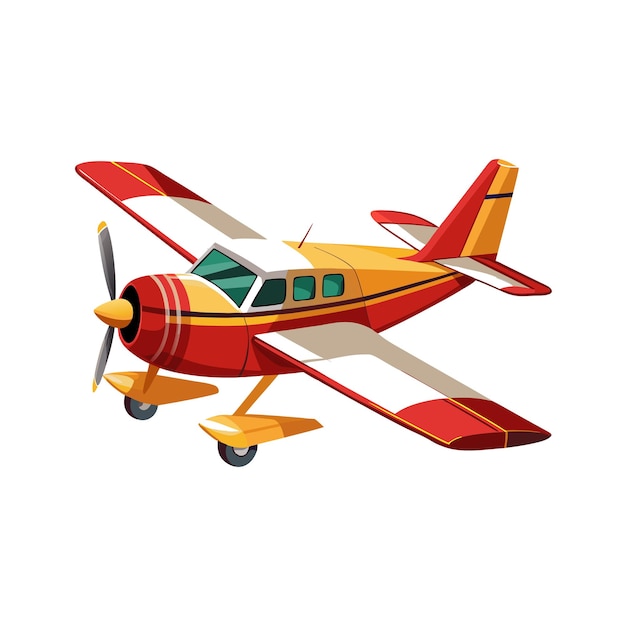 Concepto de ilustración vectorial realista del avión