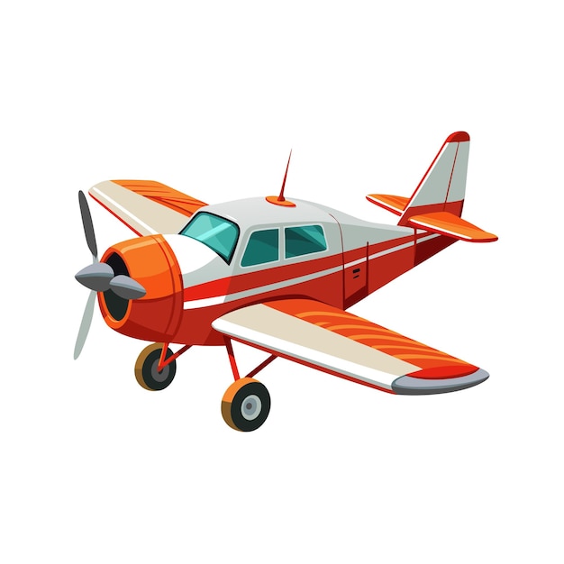 Concepto de ilustración vectorial realista del avión