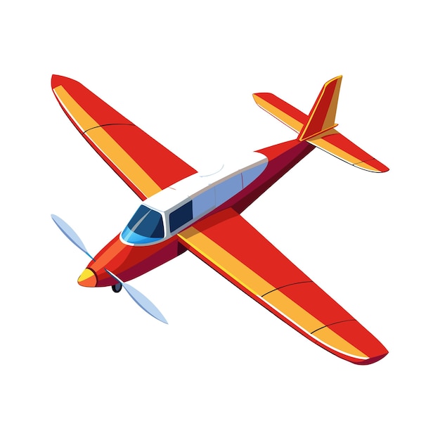 Concepto de ilustración vectorial realista del avión