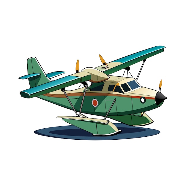 Concepto de ilustración vectorial realista del avión
