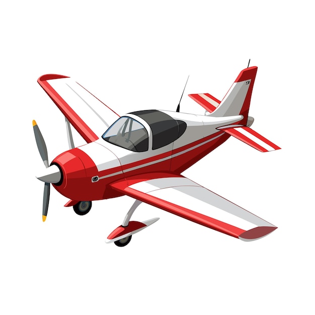 Concepto de ilustración vectorial realista del avión
