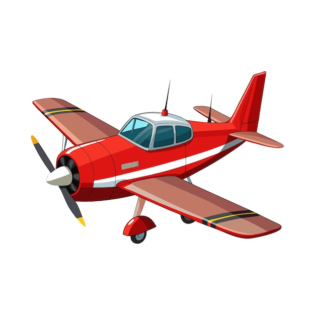 Concepto de ilustración vectorial realista del avión