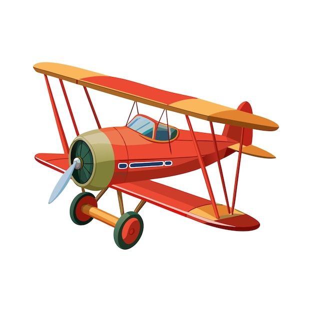 Concepto de ilustración vectorial realista del avión