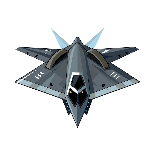 Concepto de ilustración vectorial realista del avión