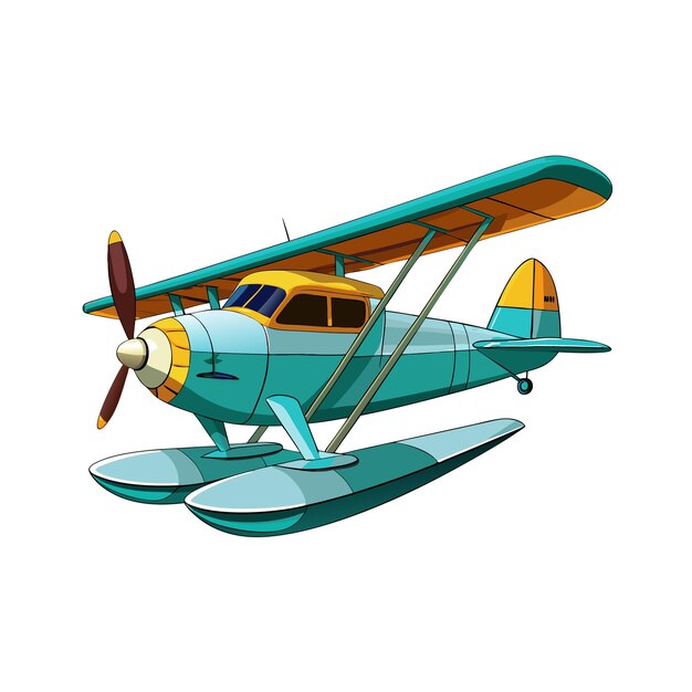Concepto de ilustración vectorial realista del avión