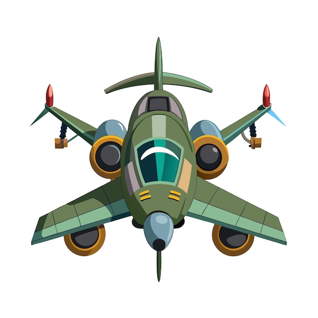 Concepto de ilustración vectorial realista del avión