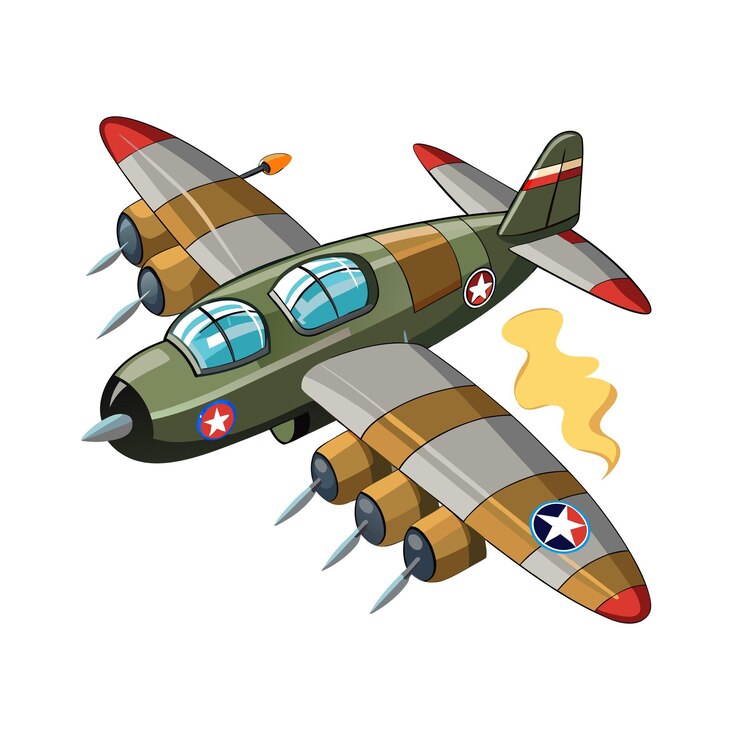 Vector concepto de ilustración vectorial realista del avión
