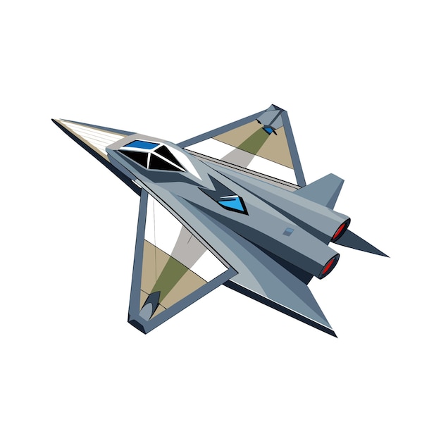 Concepto de ilustración vectorial realista del avión