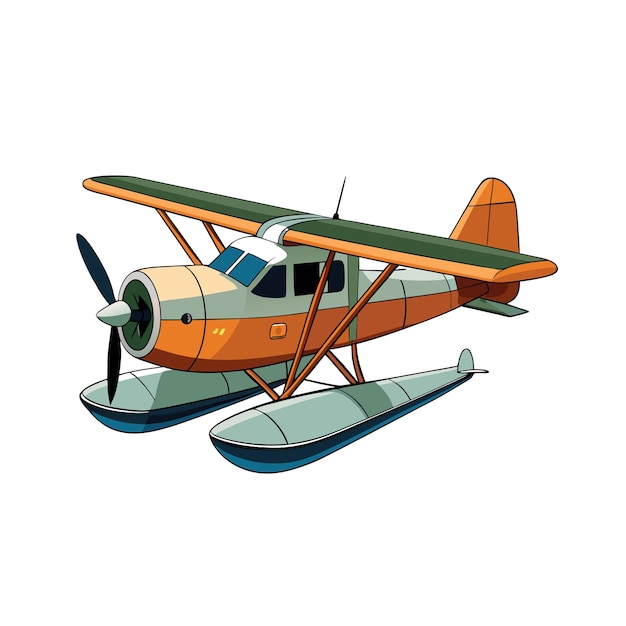 Concepto de ilustración vectorial realista del avión