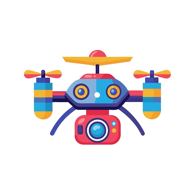Concepto de ilustración vectorial realista de la cámara digital