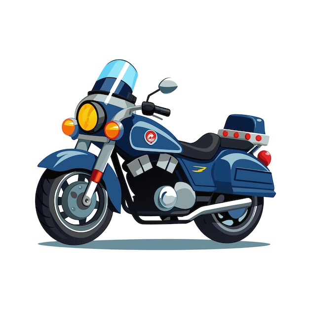 Concepto de ilustración vectorial realista de la motocicleta