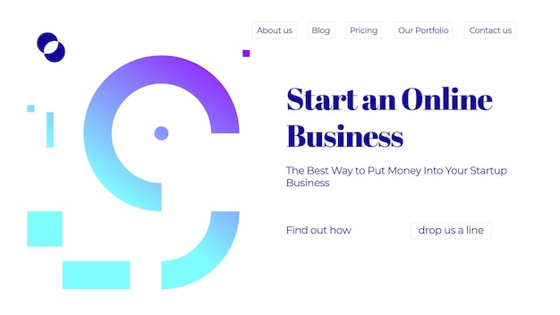 Concepto de ilustración vectorial con texto de formas abstractas universales para diseño de sitios web y desarrollo de aplicaciones programación receptiva banner de mantenimiento de seo Plantilla de página de destino