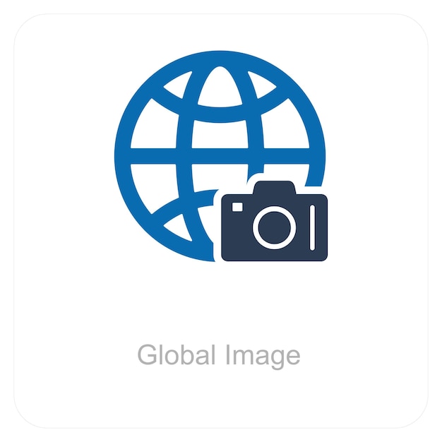Concepto de imagen y icono global