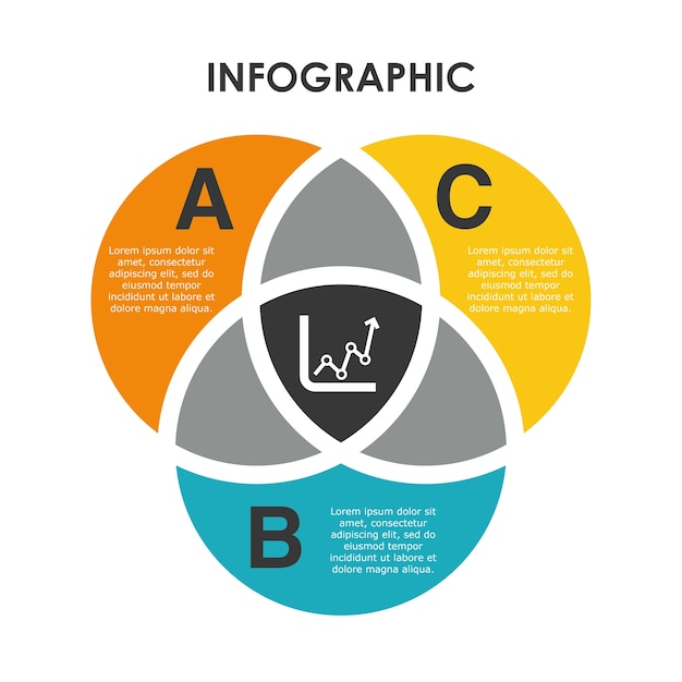 Concepto de infografía con diseño de icono