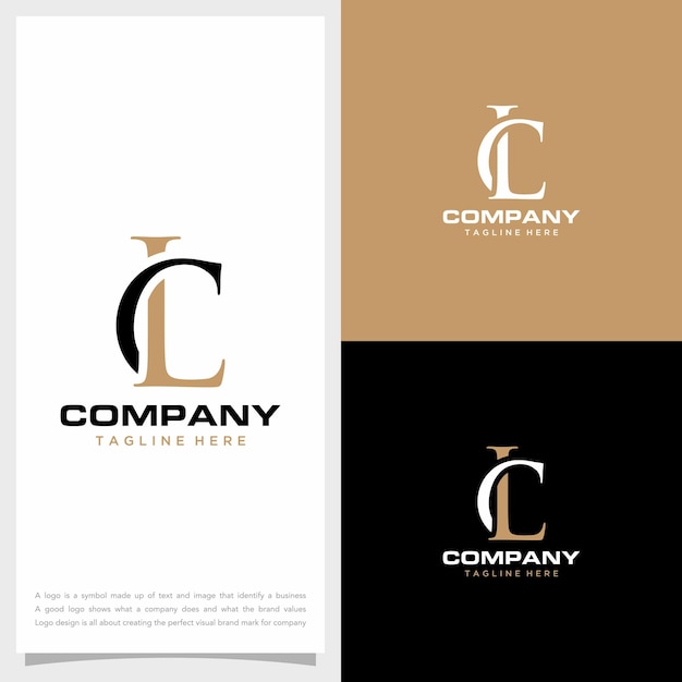 concepto inicial del logotipo de letras CL o LC