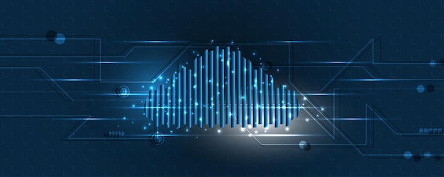 Concepto de innovación de servicios de datos digitales de fondo de tecnología de almacenamiento de computación en la nube