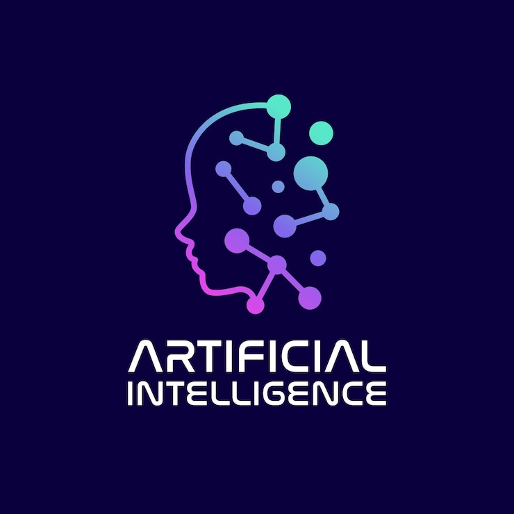 Vector concepto de inteligencia artificial. una ilustración de la inteligencia artificial ai mediante la utilización de líneas
