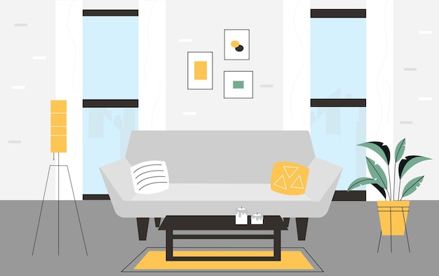 Concepto de interior del hogar