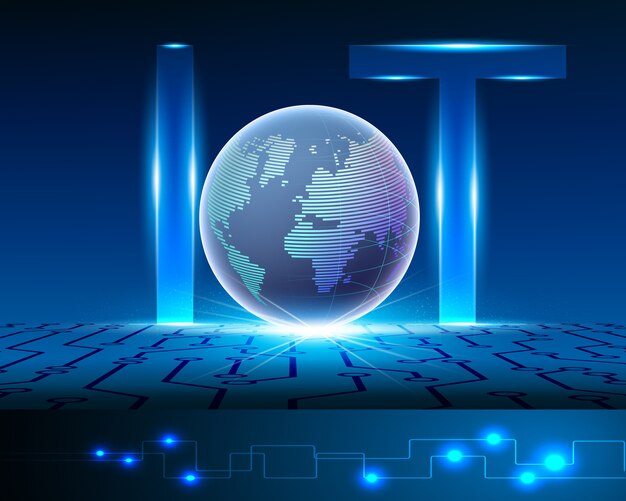 Concepto de Internet de las cosas (IOT)