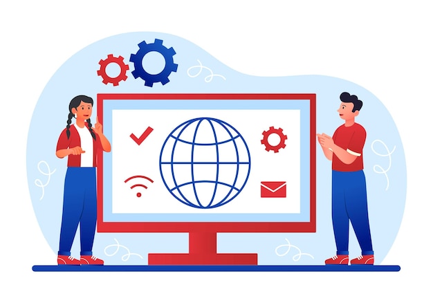 concepto de internet inalámbrico