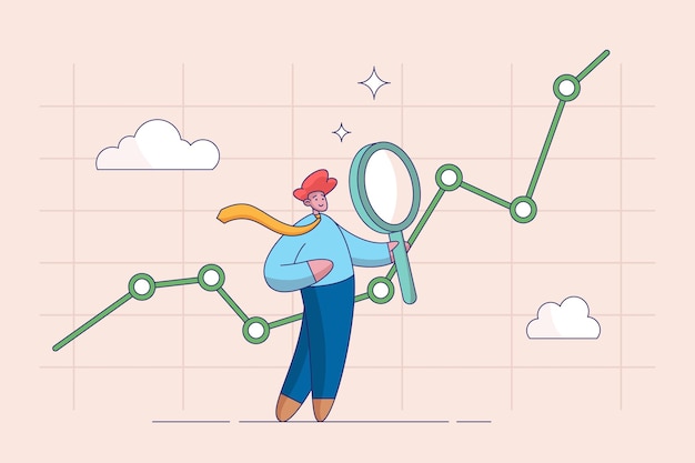 Concepto de inversión y previsión económica Análisis de datos del mercado de valores Profesionales de investigación financiera