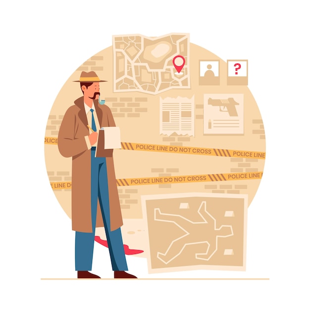 Concepto de la investigación de detectives