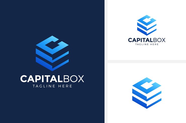 concepto Letra C capital logo capital finanzas inversión logo diseño vector