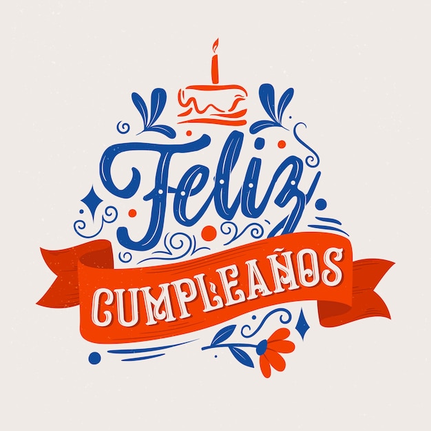 Concepto de letras de feliz cumpleaños