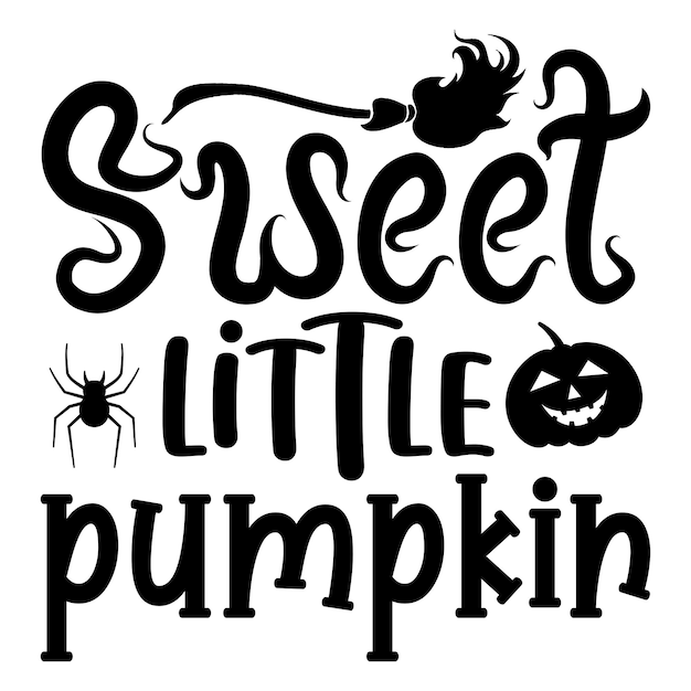 Vector concepto de letras de halloween con diseño de tipografía vectorial libre para camisetas y otros